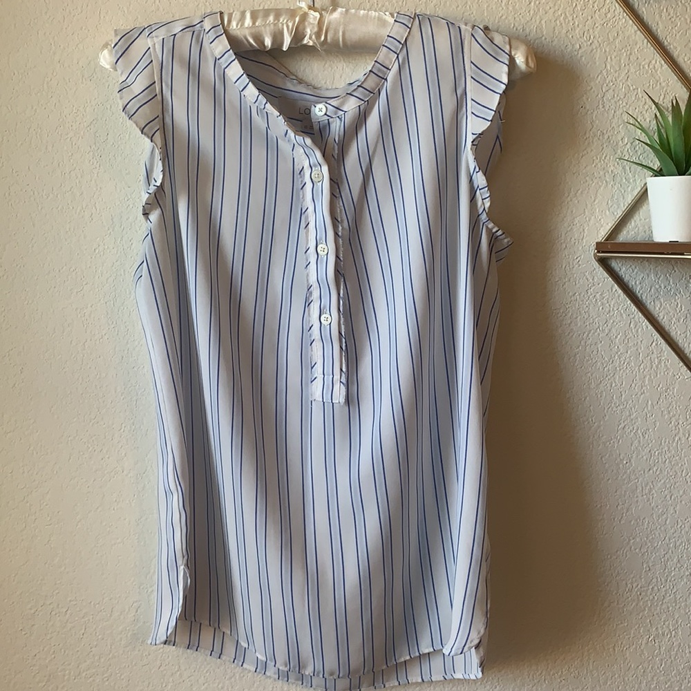 LOFT | Striped Top Sz XS